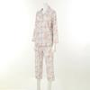 Wacoal Couple Pajamas Flower Print 30d Polish Chiffon Wpa2522m Wpa2522w