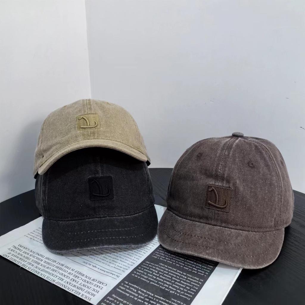 2025 весна и лето персонализированная стирка старые буквы короткий козырек бейсболка для спорта на открытом воздухе мужская солнцезащитный козырек женская мода