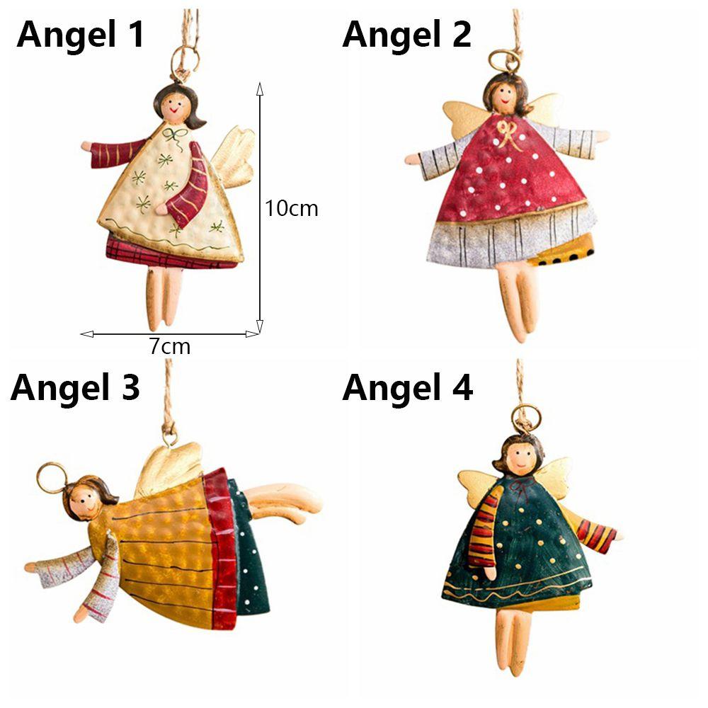 Drop Ornaments Festival Supply Christmas Decorations Santa Claus Cartoon Angel Hanging Pendants