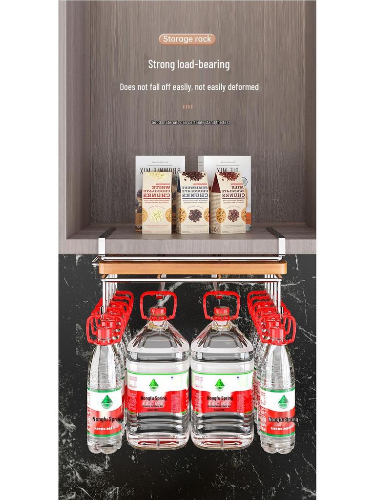 Стеллаж для хранения кухни из нержавеющей стали: Подвесной органайзер с корзинами для шкафа и держателем для бумажных полотенец