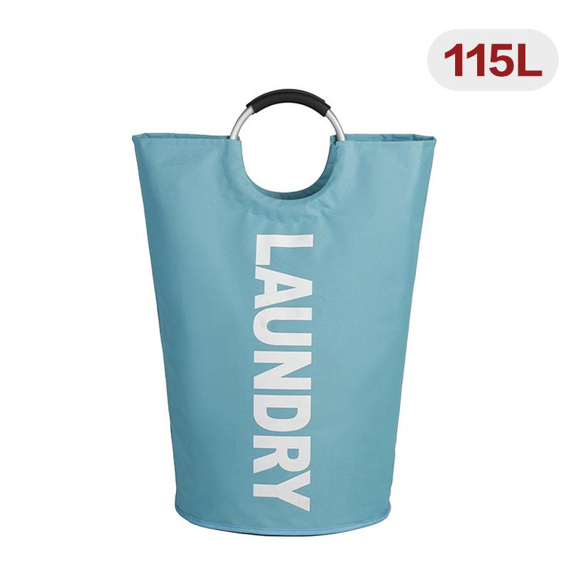 115L X-Large Laundry Basket, Collapsible Fabric Laundry Bag, Foldable Laundry Hamper, Folding Washing Bin