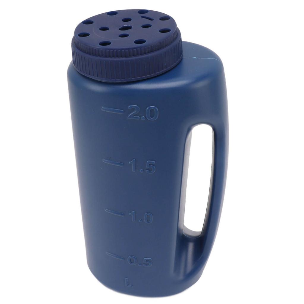 Handheld Fertilizer Spreader Hand Held Grass Seed Spreader Crop Spreading Salt Sowing Pot Blue