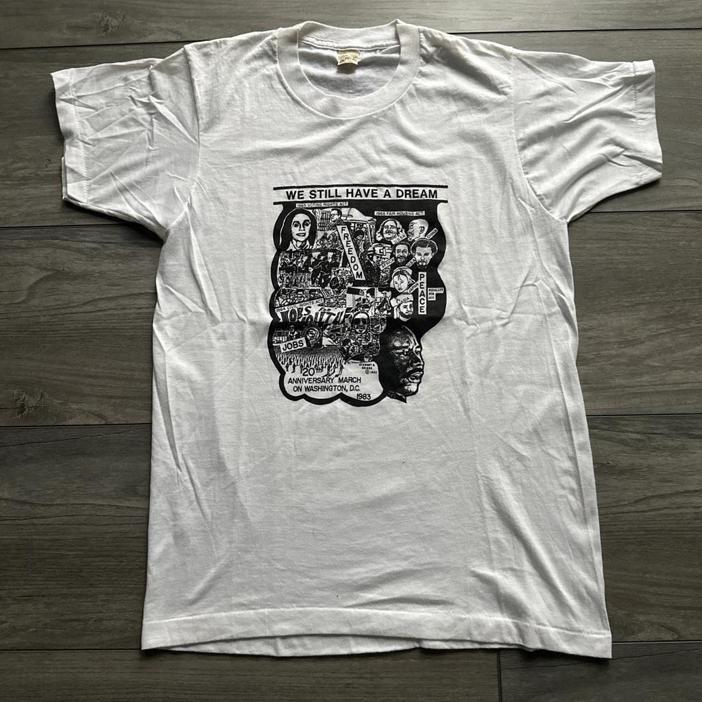 Vintage March On Washington DC T Shirt 20th Anniversary MLK Have A Dream Large