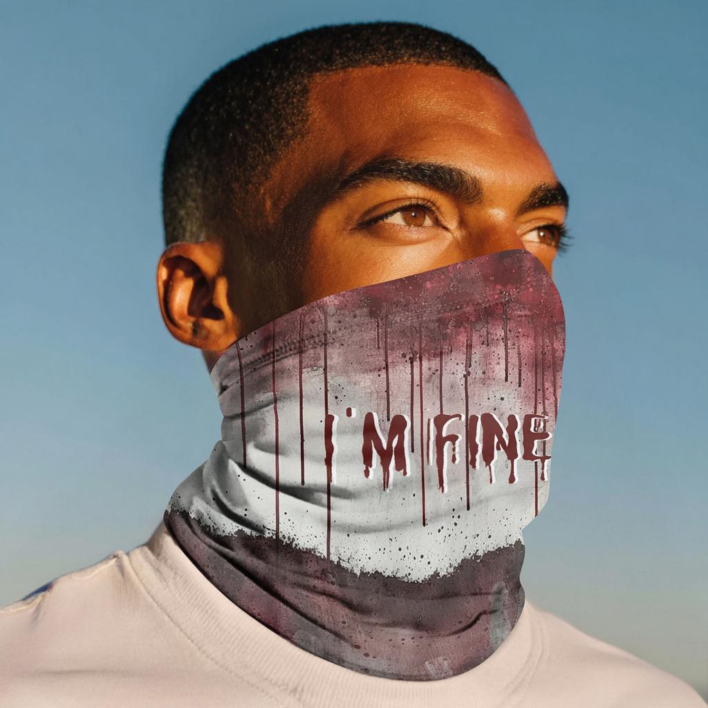 Outdoor Cycling Mask Fashion Printed Headscarf Neck Scarf