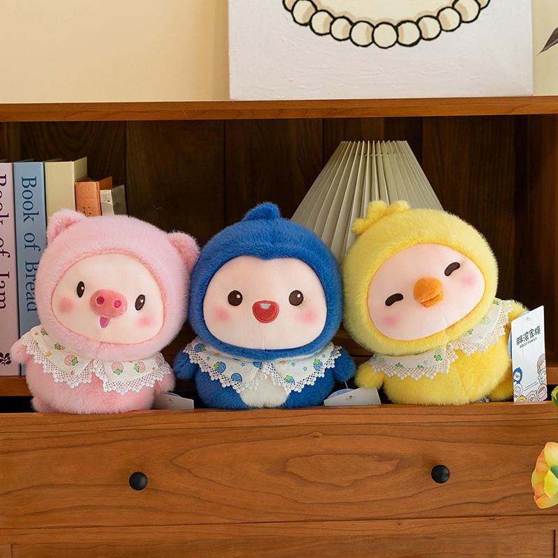 Очаровательный толстый перекатывающийся пингвин-монстр, мягкая игрушка для любителей игровых автоматов с клешней