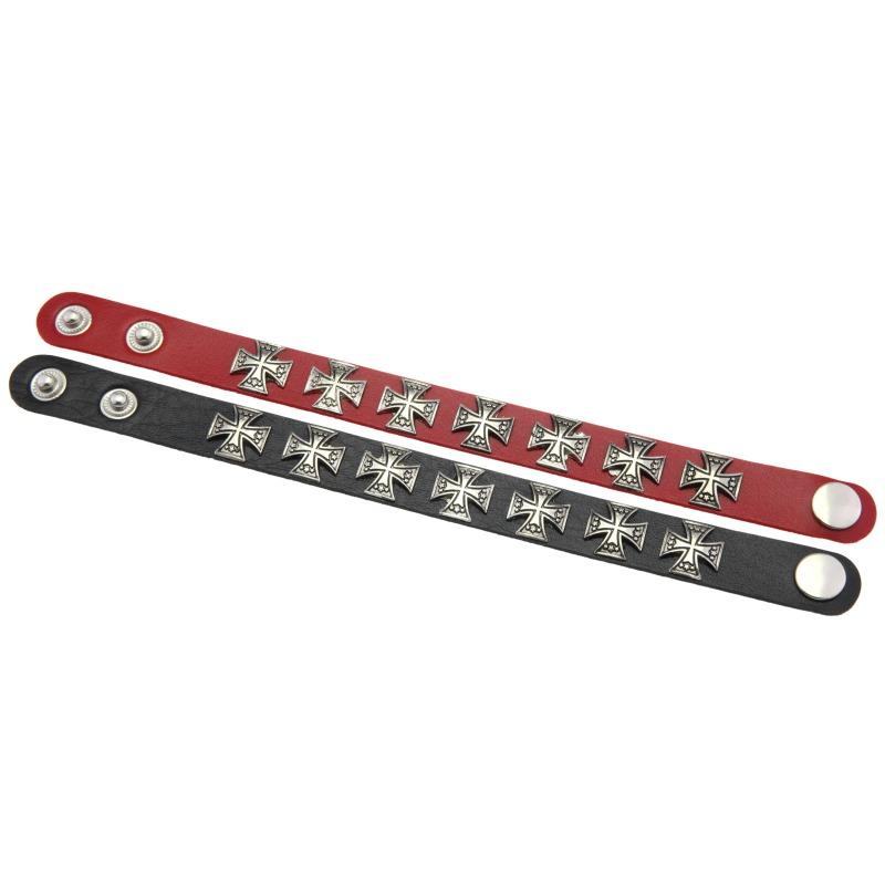 Hipster Hipster Female Personality Vintage Alloy Cross Hip Hop Bracelet Punk Stainless Steel Snap Bracelet