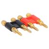2Pcs Stackable Dual Banana Male Plug 2 Way Brass Connectors Speaker Wire Accessories 32A 1000V