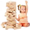 Log Color Beech Stacked High Puzzle Layer Stacked Adult Children Table Game Pumping Music Wooden Building Block