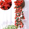 2pcs Artificial Wisteria Wreaths Hanging Flowers Bunch, Fake Plants for Garden Wall Wedding Inside Home Door Decoration