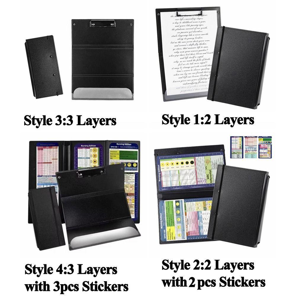 Foldable Nursing Clipboard with Clip A4 File Board Clip Clip Sheets Writing Pad  Students