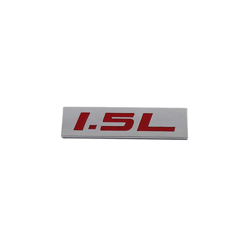 Premium 1.5L 1.5 L for Universal car Engine Hood Fender trunk Tail Rear Bonnet Nameplate Decal Emblem Badge Sticker