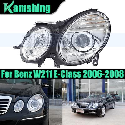 Фара переднего бампера автомобиля для Benz W211 E200 E230 E280 2006-2008, корпус фары, абажур, крышка фары