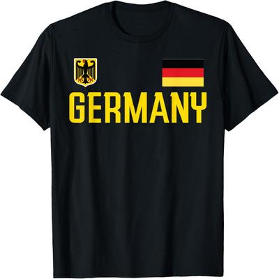 Флаг Германии Deutschland Футбол Футбольный Фан Мужская Женская Детская Футболка(1)