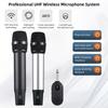 Professional UHF Wireless Microphone System with Handheld Cordless Microphone & Receiver