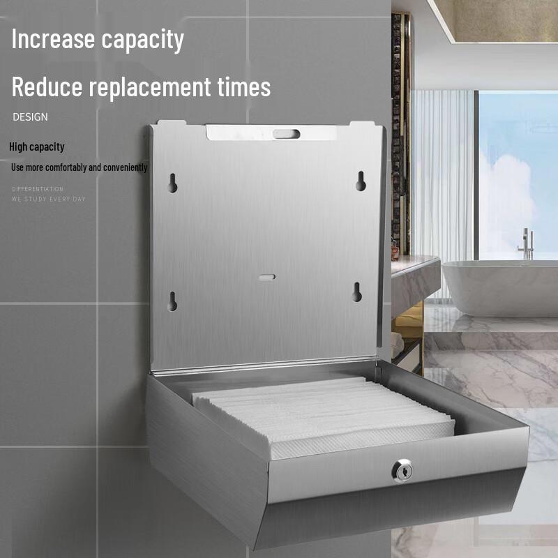 Мини-диспенсер для полотенец Morona Grey из матовой нержавеющей стали