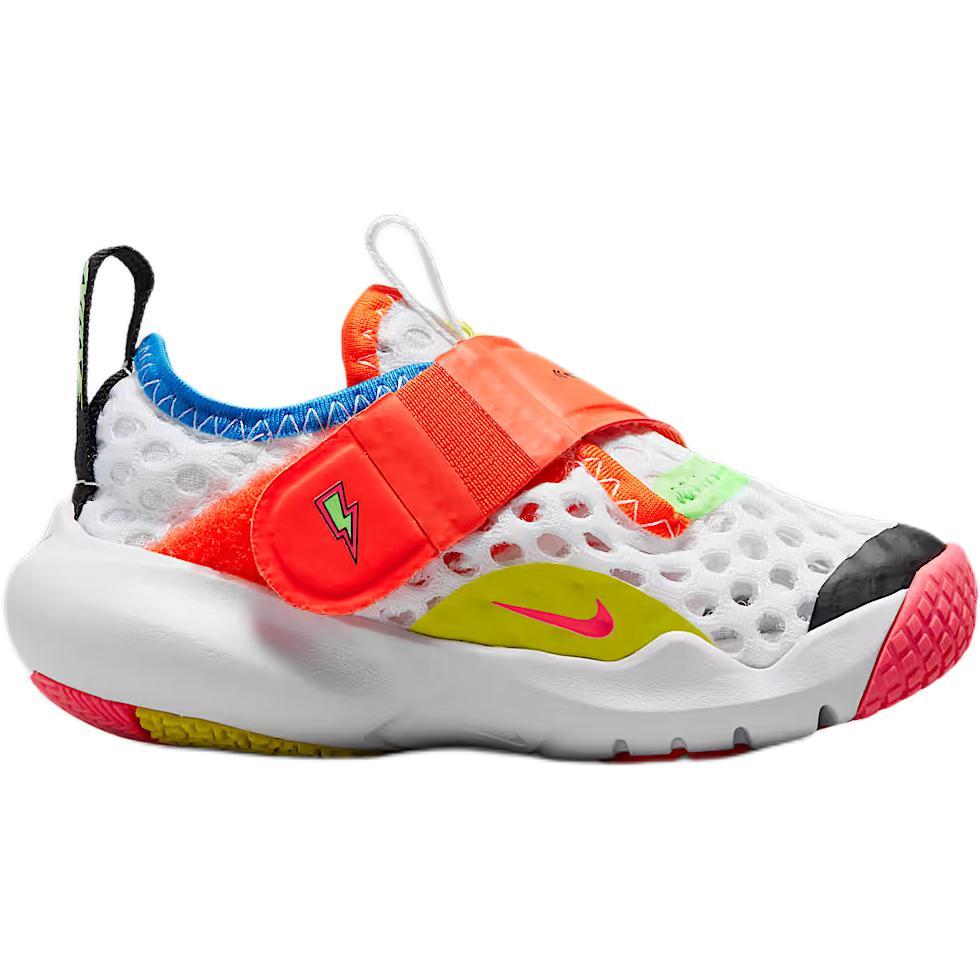 Nike Flex Advance BR Toddler 'White Multi' (Unisex) White / White / White / Signal Blue / Light Grass Orange / Shock Green Toddler Shoes DV1755 111