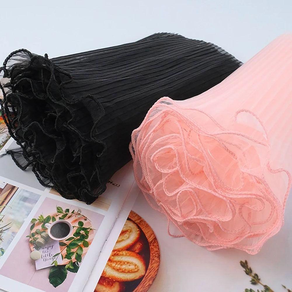 1Pcs Wave Yarn Gift Wrapping Mesh Handmade Bouquet Gift Packaging Paper  for Valentine's Day Wedding