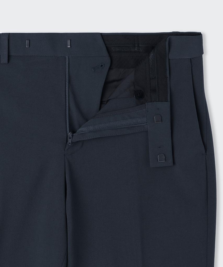MUSINSA STANDARD Semi-Wide Hidden Banding Slacks [Iron Gray]