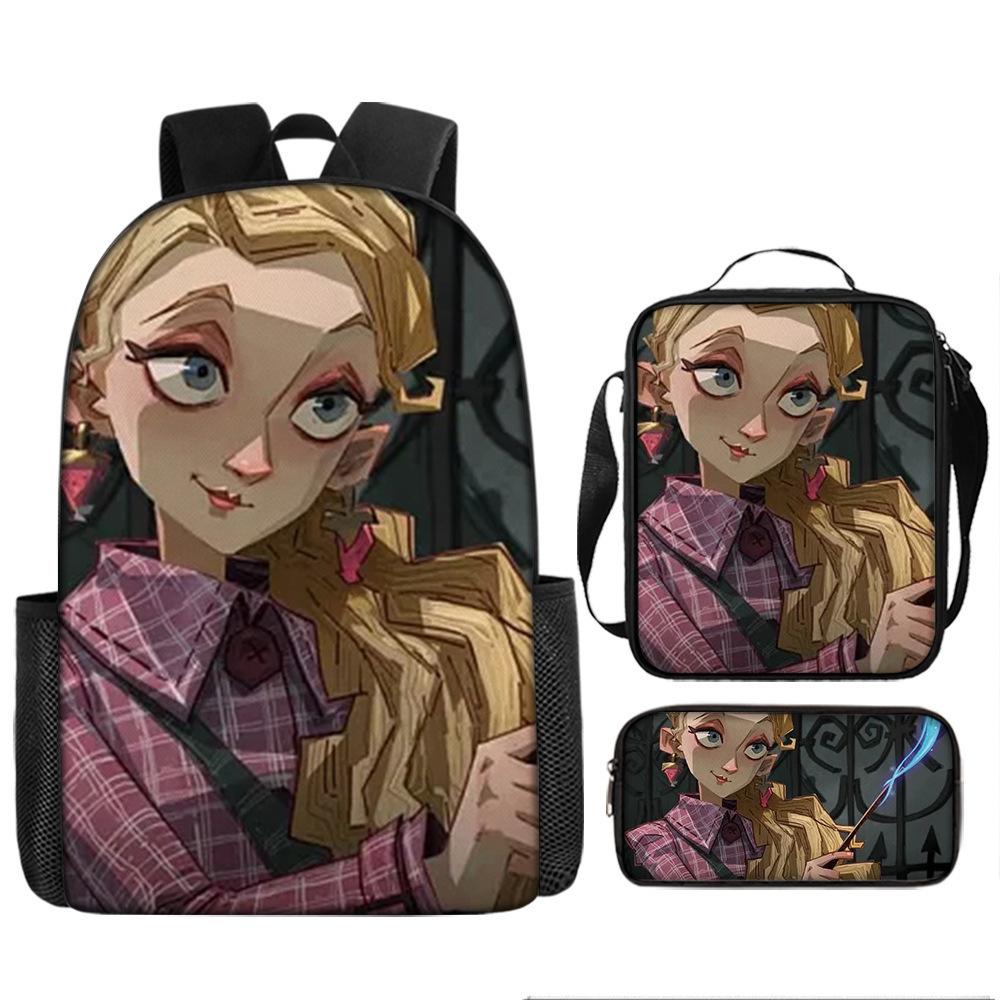 Harry Potter 3-Piece Backpack Set for School Students Large Capacity Bag Crossbody Pencil Case Set Kids Gift