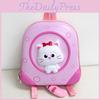 With Backpack Cute Cat Print Design Suitable For Childrens Kindergarten Use