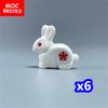 MOC Кубики Животное Кролик крольчатник 29685pb02 Фермерский дом Щетка Город Модель Образовательные Строительные Блоки Подарок для Детей