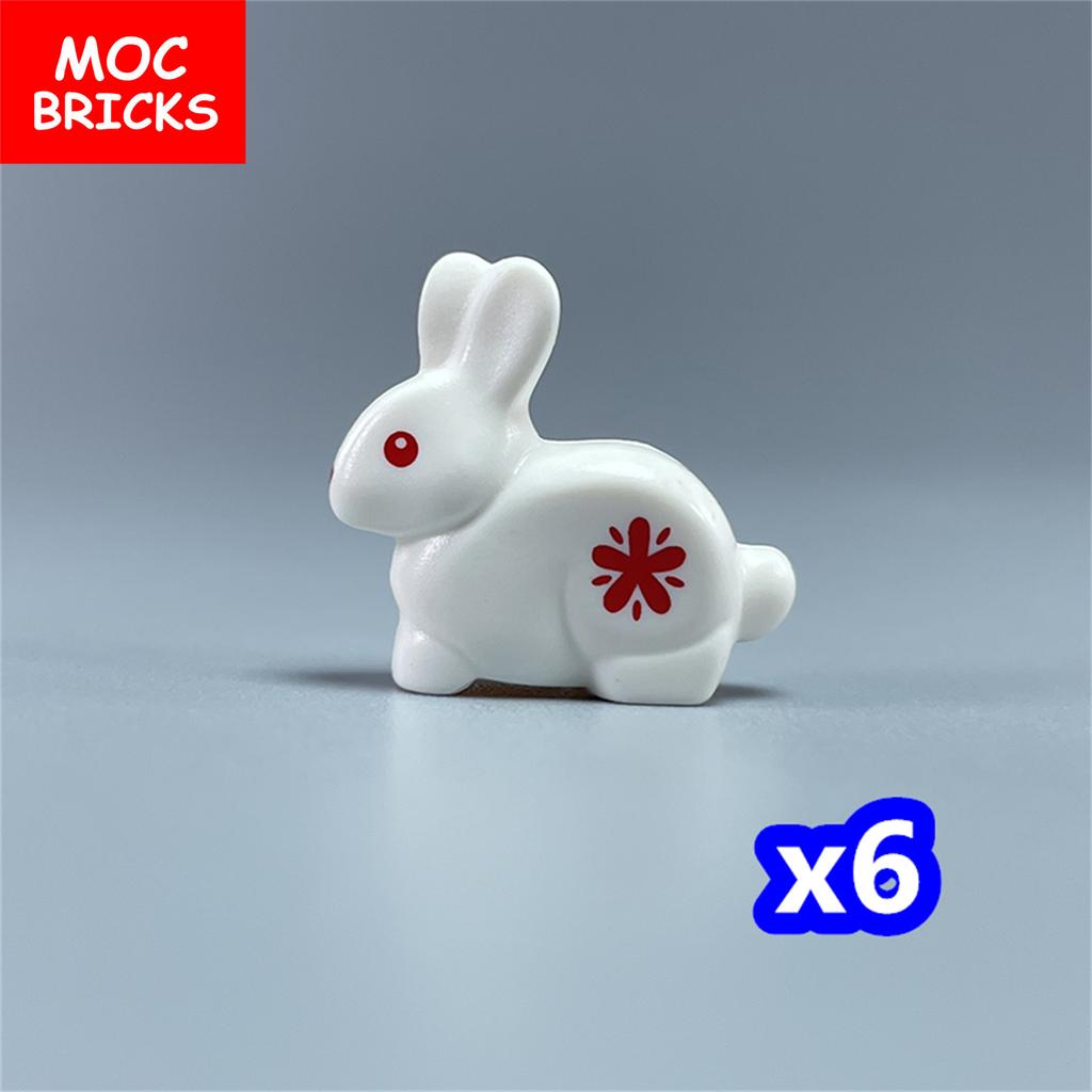 MOC Кубики Животное Кролик крольчатник 29685pb02 Фермерский дом Щетка Город Модель Образовательные Строительные Блоки Подарок для Детей