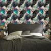Graphite, brown and gray ink wallpaper for living room and bedroom 50x1000