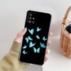 Прозрачный чехол для Samsung Galaxy A52 A12 A51 A32 A21s A71 A32 A22 50 A70 A31 A72 5G чехол для телефона Красивая розовая бабочка