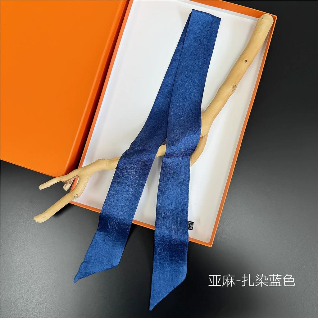 Women Ladies Headband Scarf Hair Bags Handle Decoration Tie Multifunction Narrow Line Ribbon Scarf