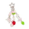 Y2K Sweet Strawberry Keychain Tassel Phone Strap Keyring Key Holder Girly Bag Hanging Decoration Key Accessories