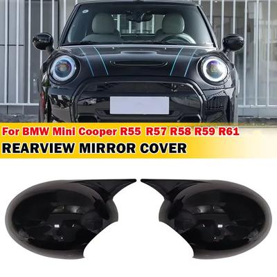 Для BMW Mini Cooper R55 R57 R58 R59 R61 Автомобильная наклейка Крышка зеркала заднего вида Бокового зеркала Колпачок крыла Внешняя отделка корпуса зеркала заднего вида двери