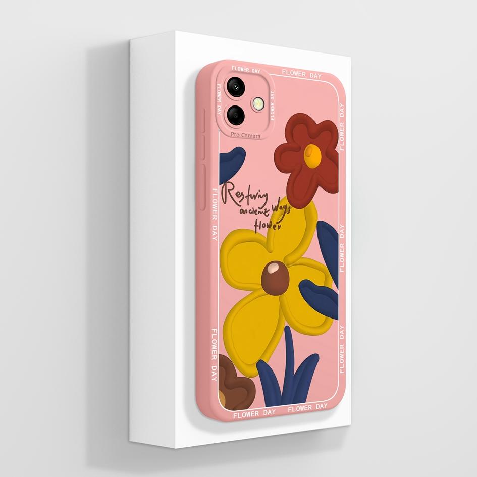 Для Samsung Galaxy A04 A04E M04 M 04 чехол для телефона Роскошный модный мягкий жидкий силикон квадратный протектор экрана сумка для телефона матовый для Samsung бампер