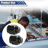 2 шт. 6AN Фитинг-заглушка с фланцевой гайкой, Алюминиевая поворотная заглушка с шестигранной головкой и фланцевой гайкой, Адаптер порта гайки топливной/масляной линии, Универсальный для автомобиля