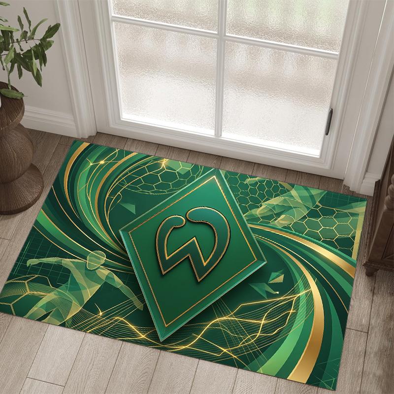 Werder Bremen Football Design Crystal Velvet Carpet Cozy Non?Slip Printed Rug For Bedroom Living Room Entrance