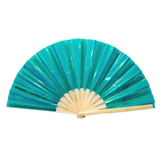 ПВХ голографический складной веер портативный переливающийся ручной вентилятор летний охлаждающий вентилятор украшение