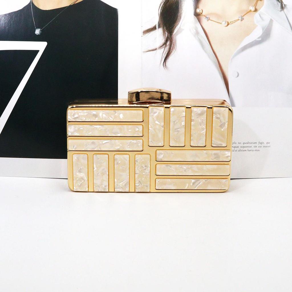 Клатч-ракушка из акрила на одно плечо - Минималистичная вечерняя сумка кроссбоди для женщин