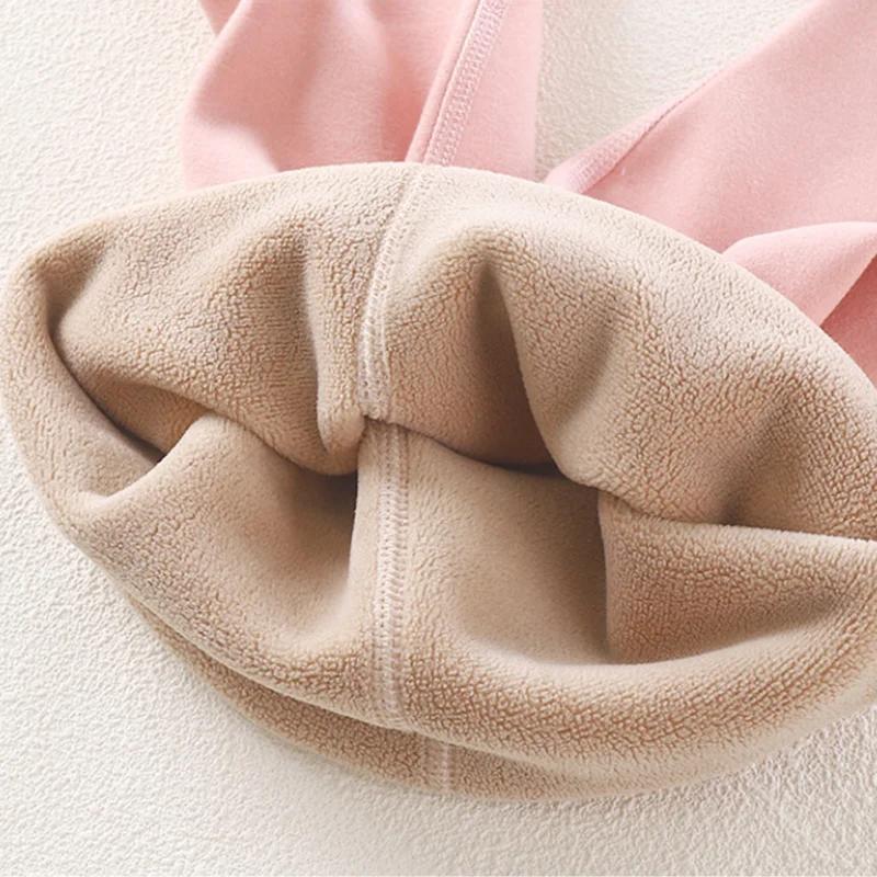 Новые зимние детские флисовые теплые штаны Render для мальчиков и девочек, утолщенные бархатные леггинсы, детские базовые штаны, утолщенные брюки