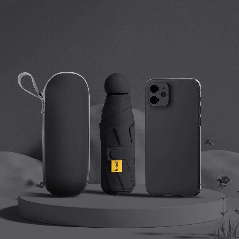 Пятислойный зонт для дождя и солнца, зонт-капсула для защиты от солнца, ультралегкий карманный солнцезащитный козырек