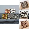 Skin Zebra Animal Leopard Print Pillow Case Sofa Throw Cushion Cover Decor