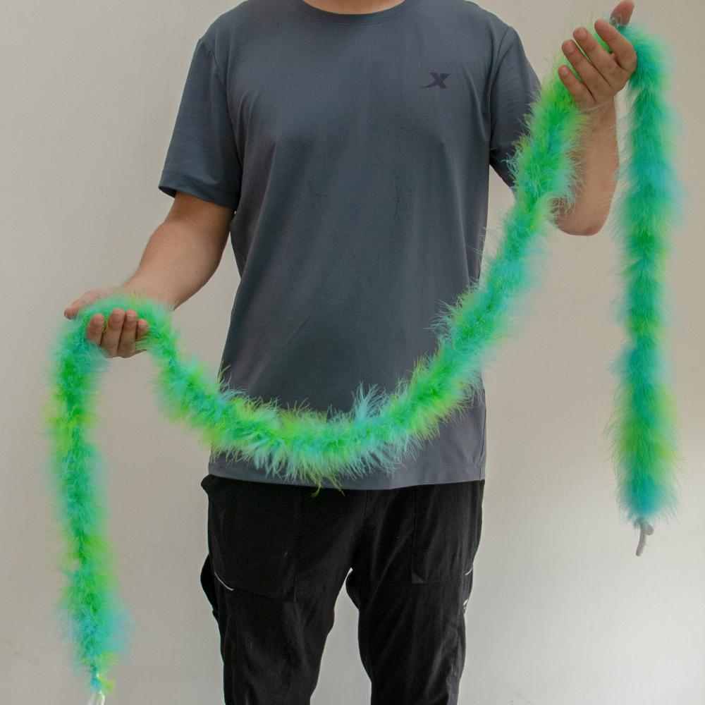 2Meters Colorful Marabou Turkey Feathers Boa 20G High Quality Plumes Shawl For Home Party Wedding Dress Decoration Feather Scarf