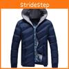 Элегантная Модная Мужская Зимняя Теплая Куртка с Подкладкой Толстая Повседневная Верхняя Одежда Парка