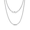 S925 Sterling Silver Necklace 1.0 Round Snake Chain Single Chain Plain Chain Matching Chain