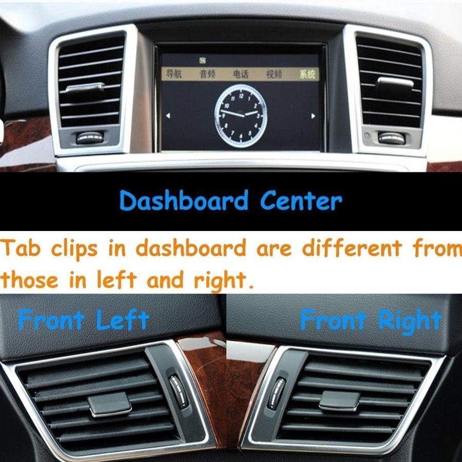 Front AC Vent Outlet Tab, 1 PC Front Left/Right Air Grille Clip W166 Left/Right