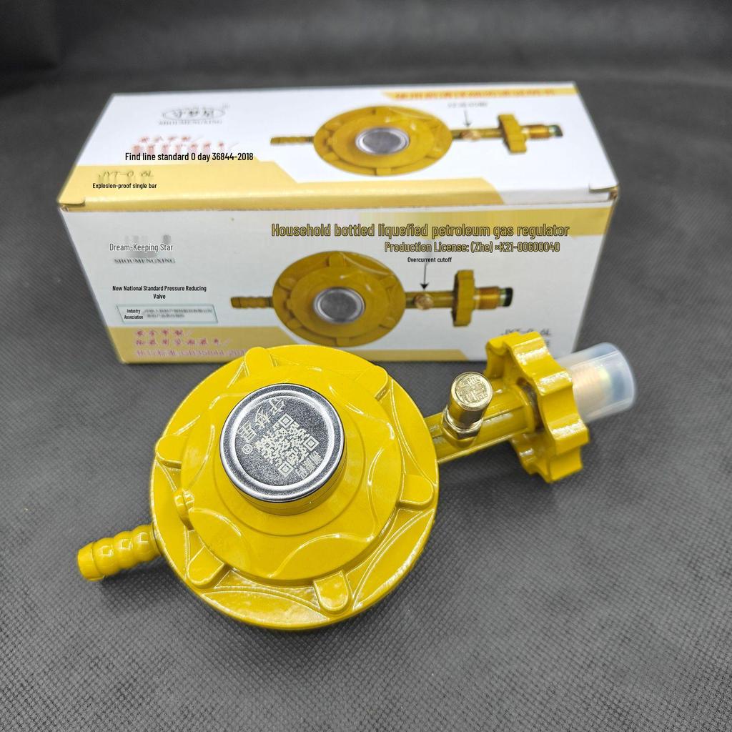 Dream Guardian Star 1.2 LPG Pressure Reducing Valve with Low Pressure, Commercial Large Flow, and Self-Closing Overflow Cut-Off.