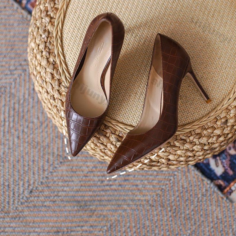 Fashion Fashion Stiletto Heel Pumps for Women Spring New Comfort Sexy Pointed Solid Color Shoes Ladies Design High Heels Single Shoes