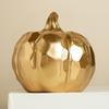 Indoor Modern Pumpkin Fall Decor Shiny Vivid Color Holiday Party Elegant Tabletop Decoration Resin Artificial Pumpkin