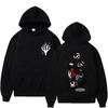 Womens Fleece Hoodie Casual Letter Print Loose Fit Winter Couples Top