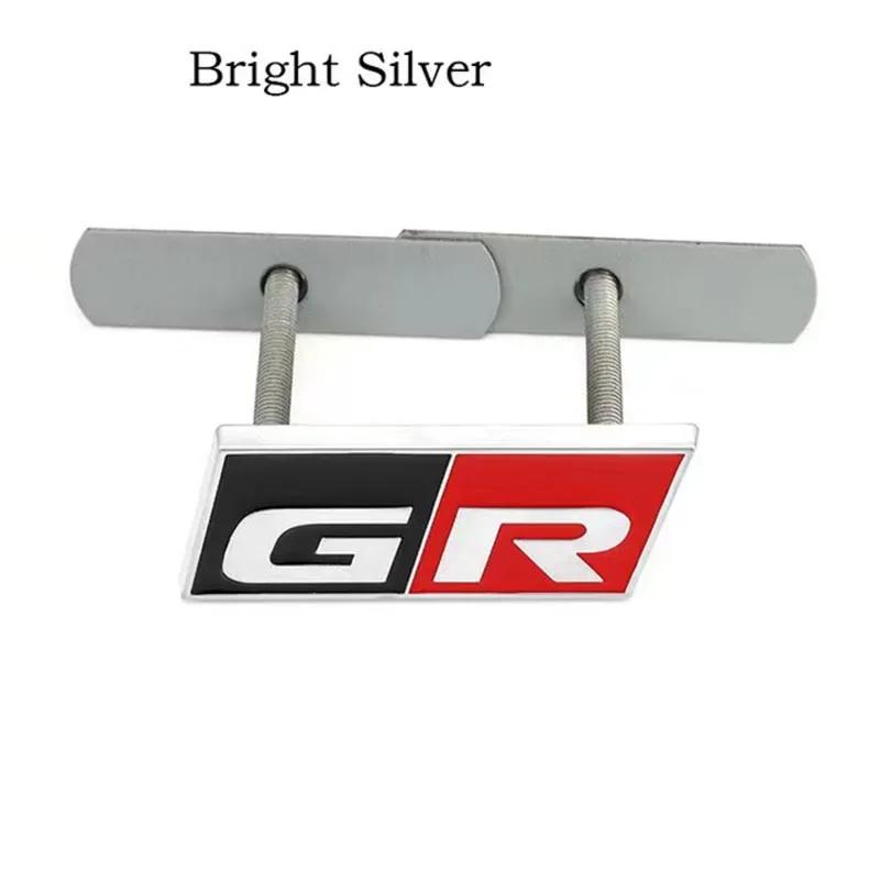 3D Metal GR Sport Logo Car Front Hood Grille Emblem AGSDGH7 Badge Auto Side Fender Decal Sticker for Toyota HV YARiS RZ RC RS Prius