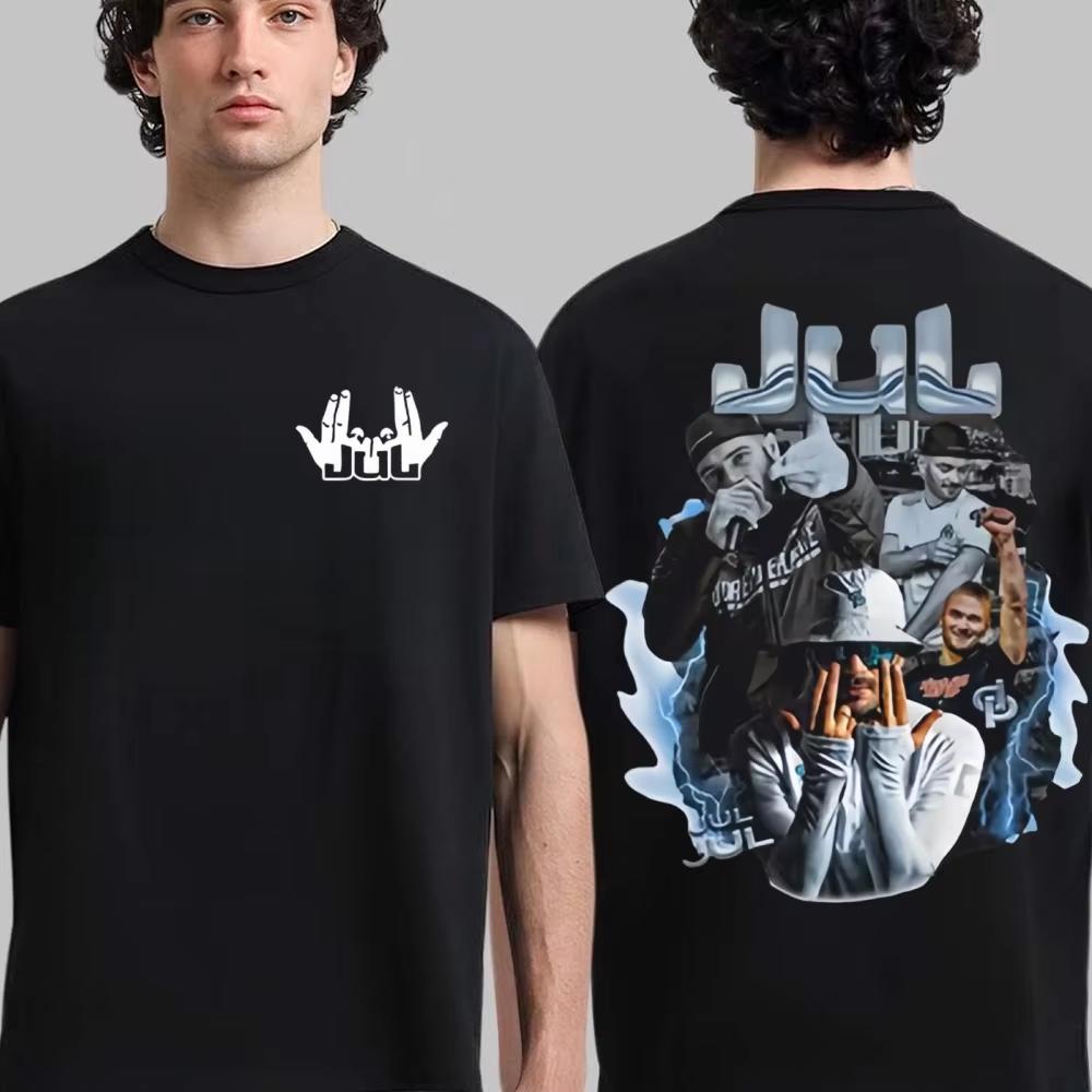 Jul Rapper 2026 New Bestseller Men Women Cotton Y2k Album Graphic Printed Hiphop Style Shirt Short Sleeve Casual Clothing