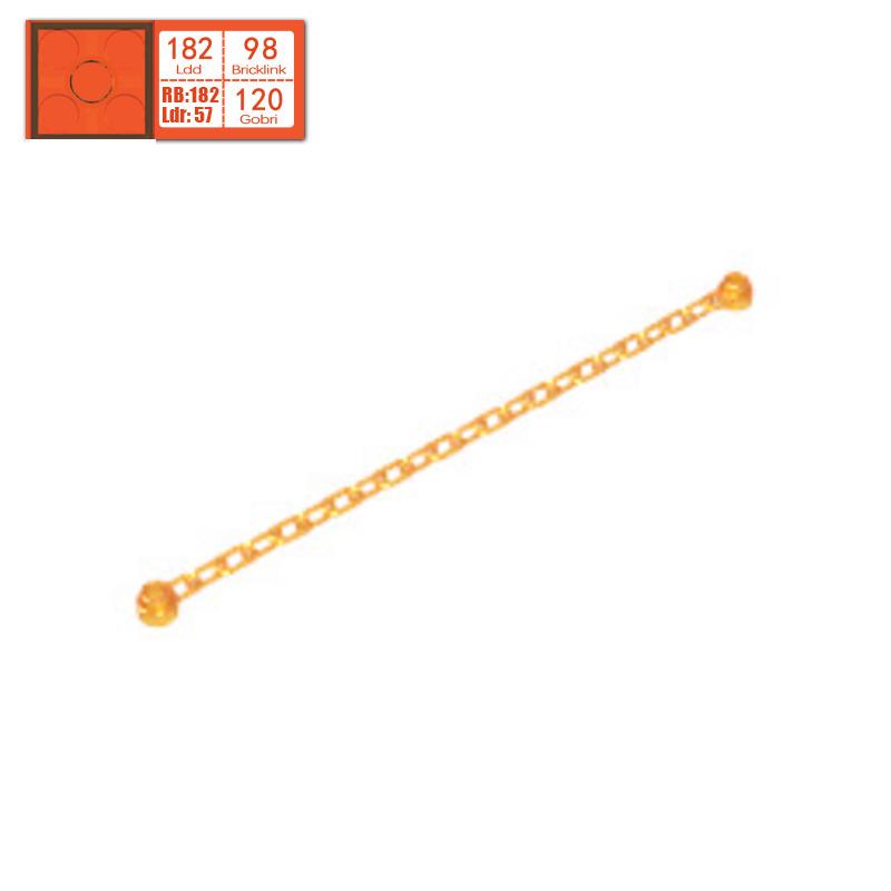BRICKE 30104 Building Blocks, 16-17L Studded Chain, Compatible with LEGO Parts